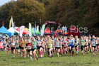 Girls under-13s National Cross Country Relay, Berry Hill Park, Mansfield. Photo:  David T. Hewitson/Sports for All Pics